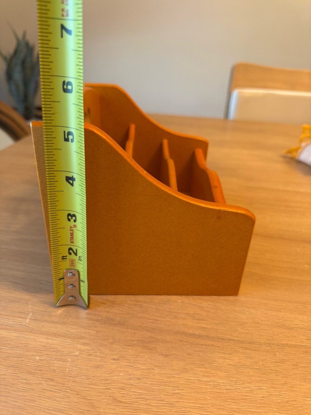 Vintage cottage core Pressed Wood Mail Holder Desk Organizer - Picture 7 of 8